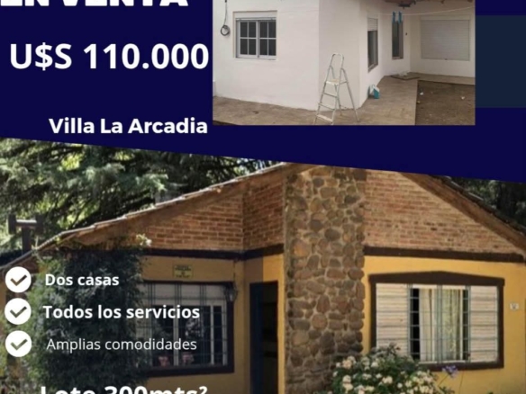 dos casas en venta, gran inversión